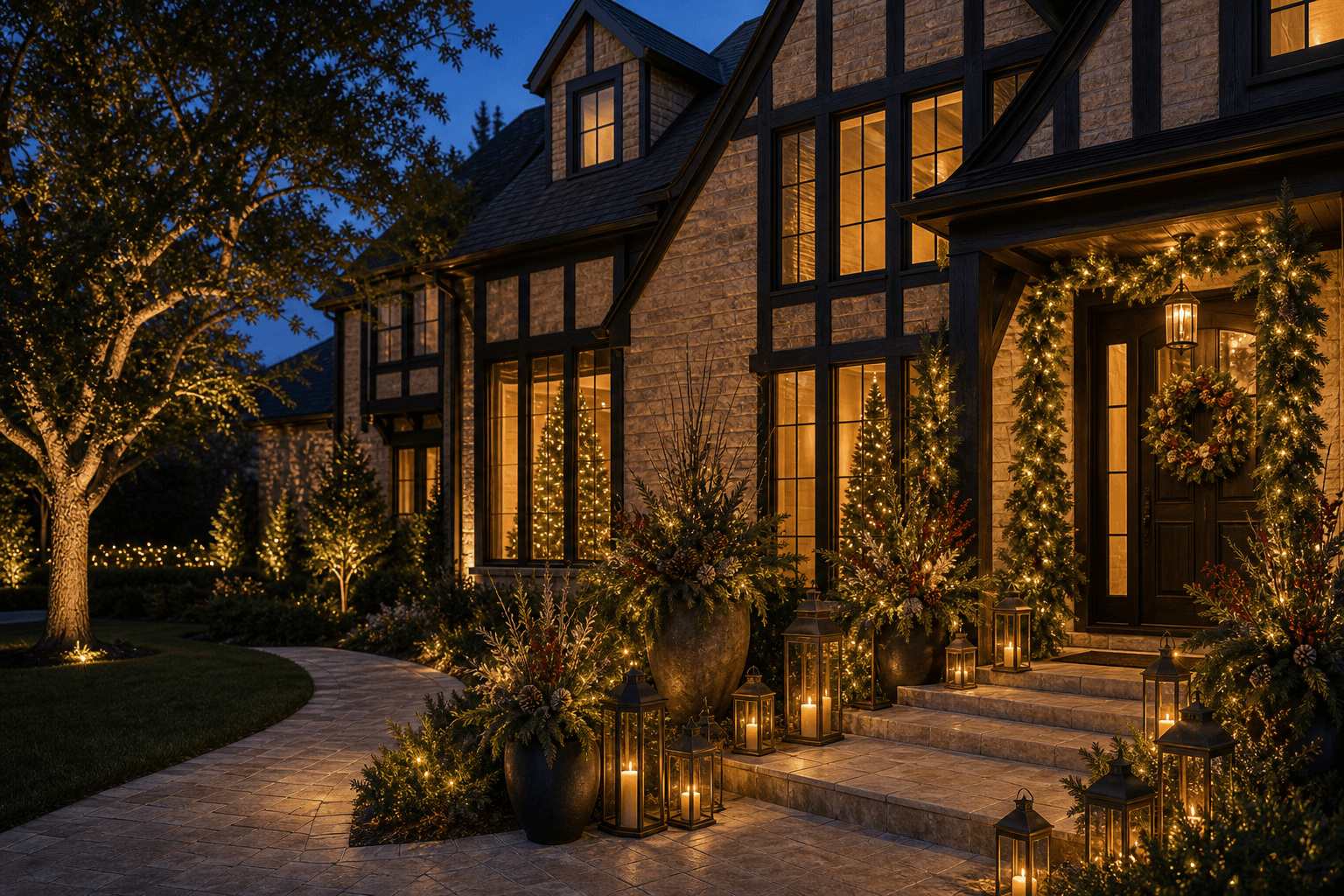A Twin Creeks porch in Allen, Texas.